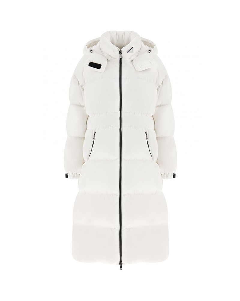 moncler black down danubelong coat