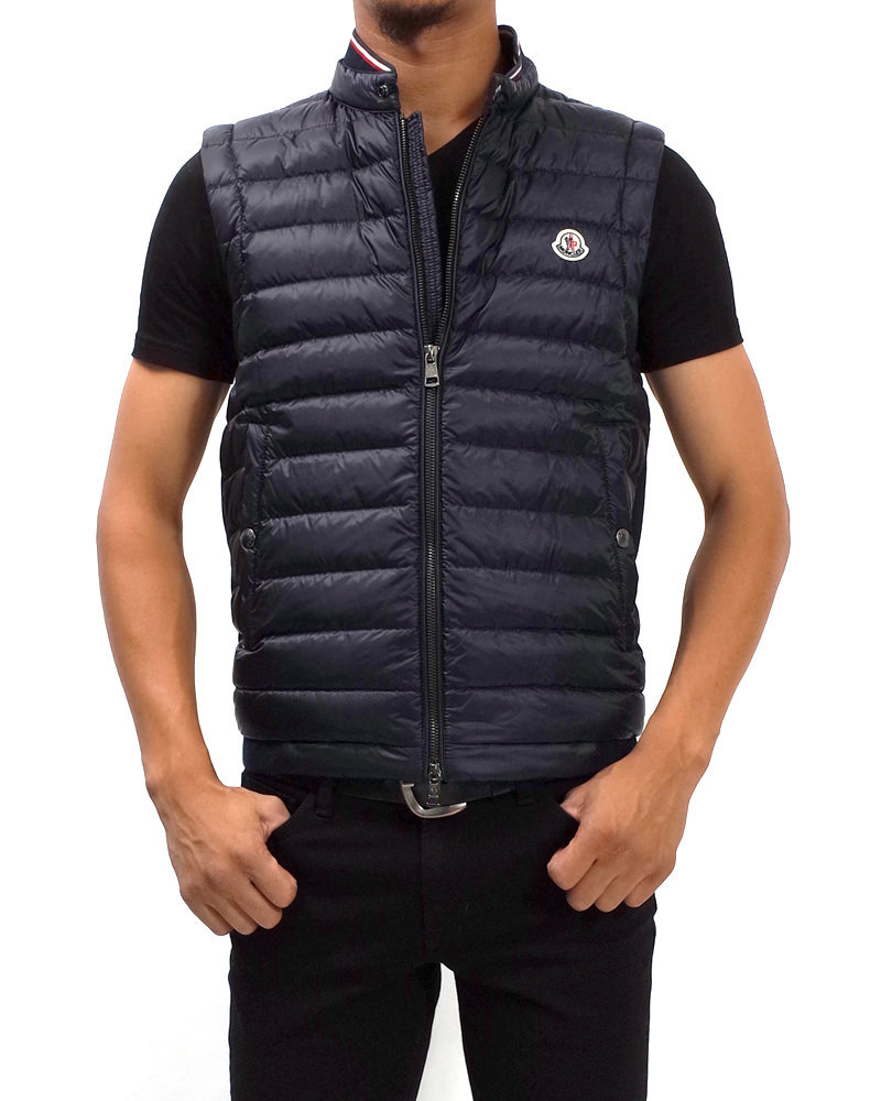 Gillet ジレ ネイビー 在庫商品 Moncler モンクレール ダウン専門通販サイトmstore